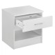 ΚΟΜΟΔΙΝΟ ΜΕ 1 ΣΥΡΤΑΡΙ ΛΕΥΚΟ FB92345.05 45x35,5x47 εκ.