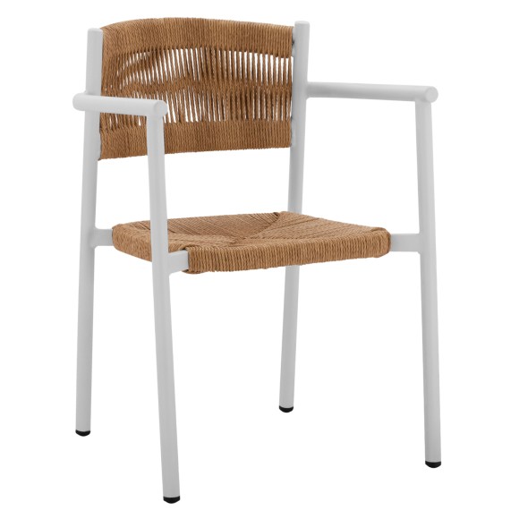 ΠΟΛΥΘΡΟΝΑ ΑΛΟΥΜΙΝΙΟΥ ΛΕΥΚΗ ΜΕ ΣΧΟΙΝΙ PE ΜΠΕΖ  FB95786.01 55,5x50x77,5 εκ.