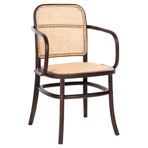 ΠΟΛΥΘΡΟΝΑ FB98748 ΞΥΛΟ ΟΞΙΑΣ ΣΕ ΚΑΦΕ-ΠΛΕΞΗ RATTAN ΣΕ ΦΥΣΙΚΟ 55x55x90Yεκ