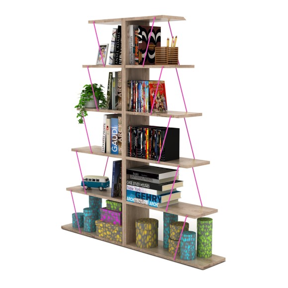 ΣΕΤ 2ΤΜΧ ΒΙΒΛΙΟΘΗΚΕΣ MINI ΣΕ ΧΡΩΜΑ SONAMA ΦΟΥΞΙΑ FB911302.04 130x22x146Y εκ.