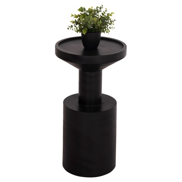 ΤΡΑΠΕΖΙ ΒΟΗΘΗΤΙΚΟ FB99889.12 ΜΑΣΙΦ ΞΥΛΟ SUAR ΣΕ ΜΑΥΡΟ Φ35x65Υεκ.