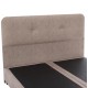 ΚΡΕΒΑΤΙ FB9637.22, ΜΠΕΖ ΥΦΑΣΜΑ τ.NUBUCK, 150x200 εκ.