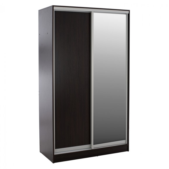 ΝΤΟΥΛΑΠΑ ΣΥΡΟΜΕΝΗ ΜΕΛΑΜΙΝΗΣ 120x60x220Υεκ. ΔΙΦΥΛΛΗ WENGE ΜΕ ΚΑΘΡΕΠΤΗ FB92460.02