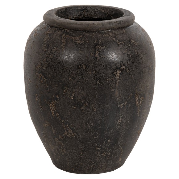 ΔΙΑΚΟΣΜΗΤΙΚΟ ΒΑΖΟ ΔΑΠΕΔΟΥ FB97928 ΤΕΡΑΚΟΤΑ ΣΕ ΜΑΥΡΗ ΑΠΟΧΡΩΣΗ Φ44x49Υ εκ.