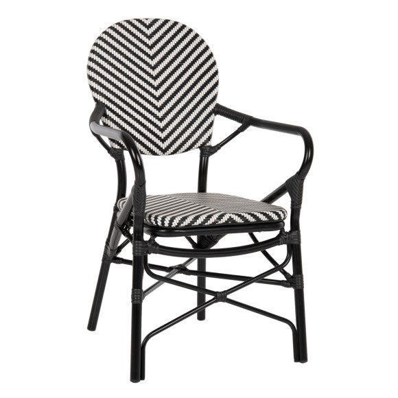 ΠΟΛΥΘΡΟΝΑ ΑΛΟΥΜΙΝΙΟΥ ΜΕ TEXTLINE ΜΑΥΡΟ-ΛΕΥΚΟ FB95928.01 56x59x94,5Yεκ.