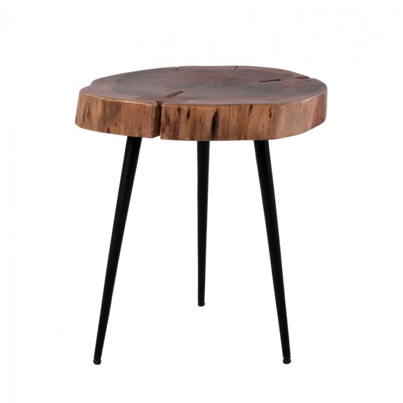 ΤΡΑΠΕΖΙ ΣΑΛΟΝΙΟΥ ΒΟΗΘΗΤΙΚΟ ΑΠΟ ΜΑΣΙΦ ΞΥΛΟ ΑΚΑΚΙΑΣ Φ29 33x47Υεκ. FB98369.11