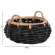ΚΑΛΑΘΙ ΔΑΠΕΔΟΥ FB94378 ΜΑΥΡO&ΦΥΣΙΚΟ ΧΡΩΜΑ- CL RATTAN Φ62x36Yεκ.