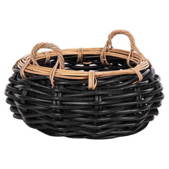 ΚΑΛΑΘΙ ΔΑΠΕΔΟΥ FB94378 ΜΑΥΡO&ΦΥΣΙΚΟ ΧΡΩΜΑ- CL RATTAN Φ62x36Yεκ.