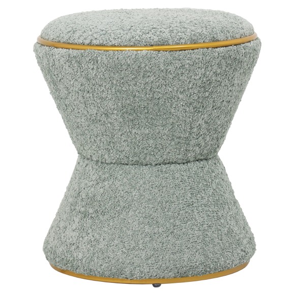 ΣΚΑΜΠΟ ΣΤΡΟΓΓΥΛΟ FB99604.15 ΜΠΟΥΚΛΕ ΥΦΑΣΜΑ ΦΥΣΤΙΚΙ-ΧΡΥΣΗ ΛΕΠΤΟΜΕΡΕΙΑ Φ38,5x43Υ