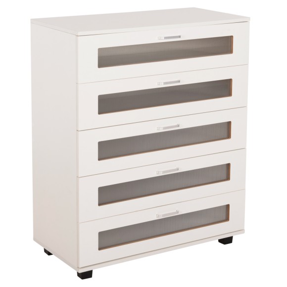 ΣΥΡΤΑΡΙΕΡΑ ΜΕΛΑΜΙΝΗΣ FB99881.03 5 ΣΥΡΤΑΡΙΑ-ΛΕΥΚΟ ΧΡΩΜΑ 80Χ40Χ100Υεκ