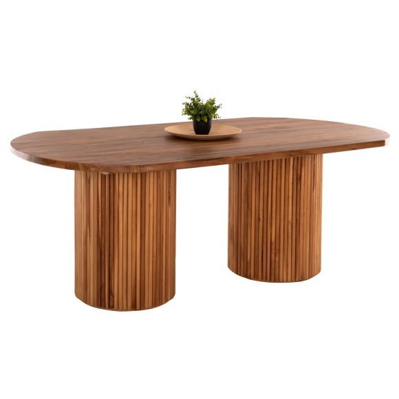 ΤΡΑΠΕΖΙ ΤΡΑΠΕΖΑΡΙΑΣ FB99893 ΜΑΣΙΦ ΞΥΛΟ ΤΕΑΚ 200Χ110Χ77.5Υεκ. 4εκ.ΕΠΙΦΑΝΕΙΑ