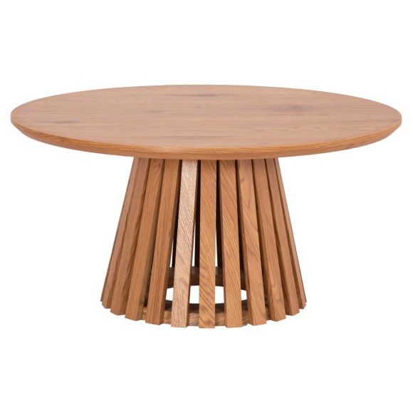 ΤΡΑΠΕΖΙ ΣΑΛΟΝΙΟΥ FB918024 MDF ΣΕ ΑΝΟΙΧΤΟ ΦΥΣΙΚΟ ΞΥΛΟΥ Φ80x40,5Υεκ.