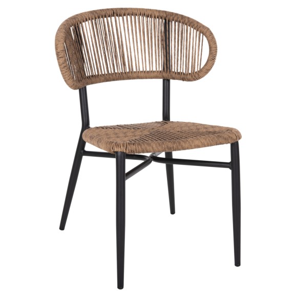 ΚΑΡΕΚΛΑ ΕΞ.ΧΩΡΟΥ FB96049.02 ΑΛΟΥΜΙΝΙΟ ΣΕ ΜΑΥΡΟ -ΣΥΝΘΕΤΙΚΟ RATTAN