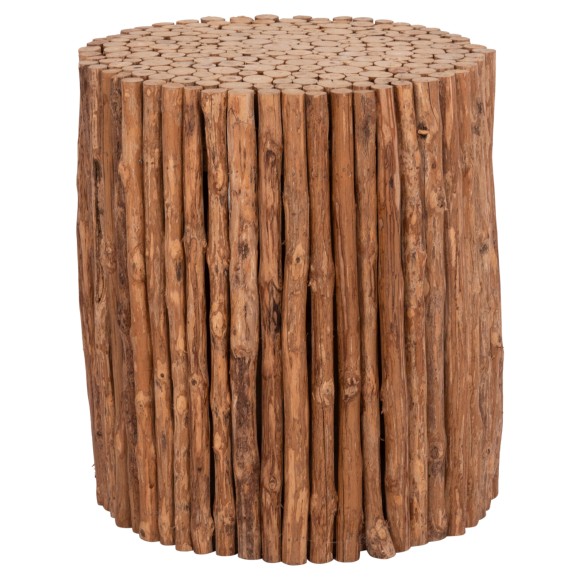 ΤΡΑΠΕΖΙ ΣΑΛΟΝΙΟΥ ΣΤΡΟΓΓΥΛΟ FB94443 DRIFTWOOD ΣΕ ΦΥΣΙΚΟ ΧΡΩΜΑ Φ36x40Υεκ