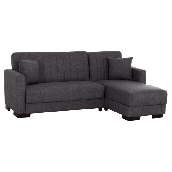 ΚΑΝΑΠΕΣ ΚΡΕΒΑΤΙ ΓΩΝΙΑ ΑΝΑΣΤΡΕΨΙΜΗ ΓΚΡΙ FB93244.03 202x140x78Yεκ.