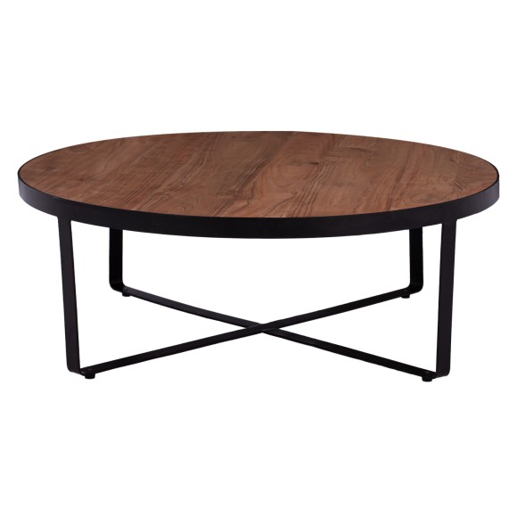 ΤΡΑΠΕΖΙ ΣΑΛΟΝΙΟΥ ΑΠΟ ΜΑΣΙΦ ΞΥΛΟ ΑΚΑΚΙΑΣ FB98461.11 Φ100x36Υ εκ.