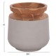 ΔΙΑΚΟΣΜΗΤΙΚΟ ΒΑΖΟ ΔΑΠΕΔΟΥ FB94662.03L FIBER CEMENT ΓΚΡΙ--ΞΥΛΟ ΤΕΑΚ Φ41x47Υ