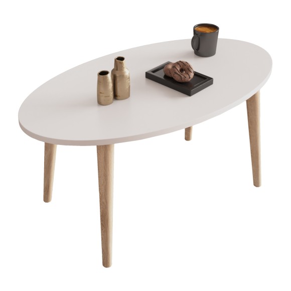 ΣΕΤ ΤΡΑΠΕΖΙ ΣΑΛΟΝΙΟΥ & 3 ΒΟΗΘ.ΤΡΑΠΕΖΑΚΙΑ FB918180.01 ΜΕΛΑΜΙΝΗ ΛΕΥΚΗ-ΞΥΛΟ SONAMA