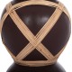 ΔΙΑΚΟΣΜΗΤΙΚΟ ΒΑΖΟ ΔΑΠΕΔΟΥ FB94672.07L TERRACOTTA ΣΟΚΟΛΑΤΙ-RATTAN Φ32x62.5Υεκ