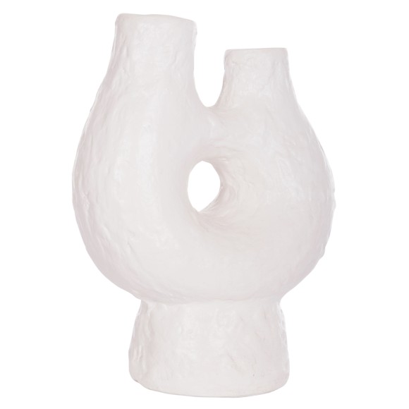 ΕΠΙΤΡΑΠΕΖΙΟ ΔΙΑΚΟΣΜΗΤΙΚΟ ΒΑΖΟ FB94665.02S ΛΕΥΚΗ ΤΕΡΑΚΟΤΑ--26x15x32.5Υεκ