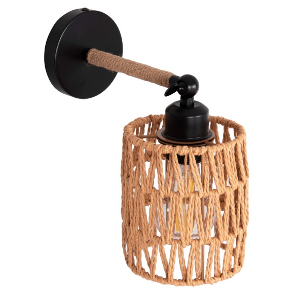 ΑΠΛΙΚΑ ΤΟΙΧΟΥ FB94484 ΜΕΤΑΛΛΙΚΗ ΒΑΣΗ-ΣΧΟΙΝΙ- [Ε27] 12x23x24Υεκ.