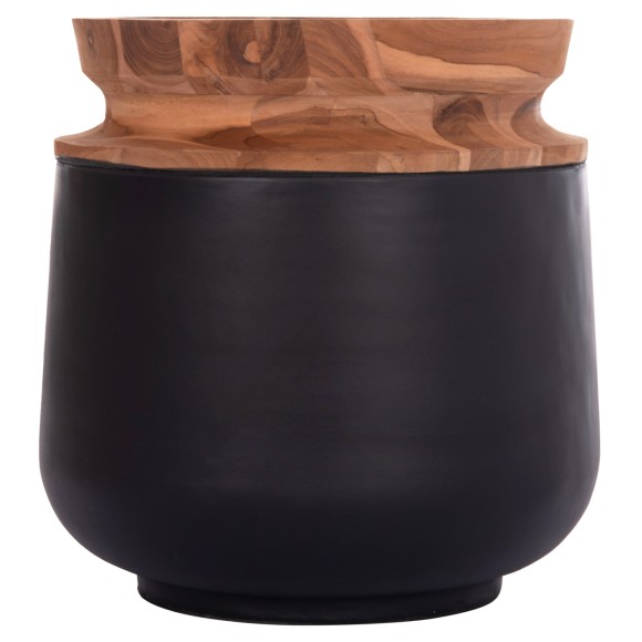 ΔΙΑΚΟΣΜΗΤΙΚΟ ΒΑΖΟ ΔΑΠΕΔΟΥ FB94662.01L FIBER CEMENT ΜΑΥΡΟ--ΞΥΛΟ ΤΕΑΚ Φ41x47Υεκ.