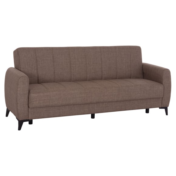 ΚΑΝΑΠΕΣ ΚΡΕΒΑΤΙ ΜΕ ΑΠΟΘ.ΧΩΡΟ TΡΙΘΕΣΙΟΣ FB93292.02 ΚΑΦΕ ΥΦΑΣΜΑ 209x76x83Υεκ.