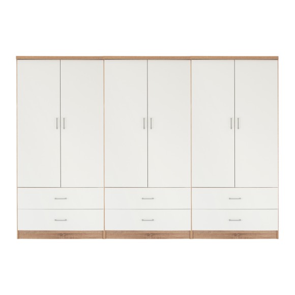 ΝΤΟΥΛΑΠΑ 6ΦΥΛΛΗ ME 6 ΣΥΡΤΑΡΙΑ FB921060.06 ΜΕΛΑΜΙΝΗ ΣΕ ΛΕΥΚΟ-ΣΟΝΑΜΑ 240x42x181Υεκ