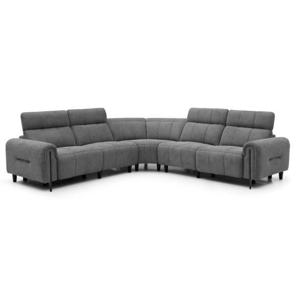 ΓΩΝΙΑΚΟΣ ΚΑΝΑΠΕΣ ΜΕ RECLINE FB93290.01 ΓΚΡΙ ΥΦΑΣΜΑ 260x260x90(κάθισμα)x94Υεκ.