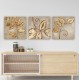 ΠΙΝΑΚΑΣ ΚΑΜΒΑΣ ΤΡΙΠΤΥΧΟ GOLDEN LEAVES FB97327 90Χ3Χ30 εκ.
