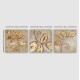 ΠΙΝΑΚΑΣ ΚΑΜΒΑΣ ΤΡΙΠΤΥΧΟ GOLDEN LEAVES FB97327 90Χ3Χ30 εκ.