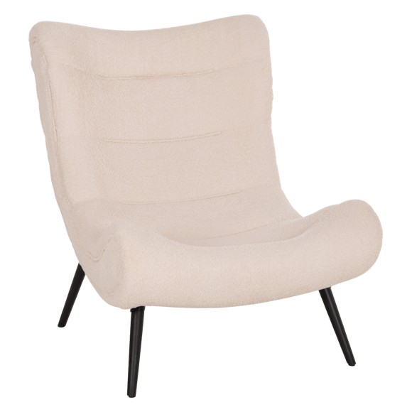 ΠΟΛΥΘΡΟΝΑ FB99605.06 ΕΚΡΟΥ ΜΠΟΥΚΛΕ ΥΦΑΣΜΑ-ΜΑΥΡΑ ΞΥΛΙΝΑ ΠΟΔΙΑ 97x80x100Υ εκ.