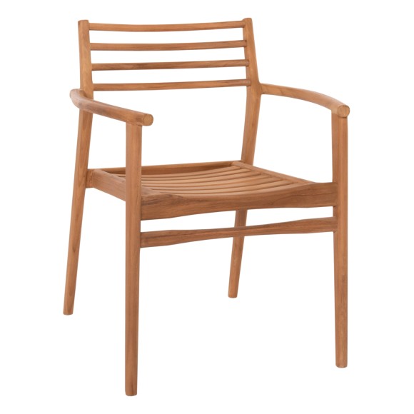 ΠΟΛΥΘΡΟΝΑ FB99936 ΜΑΣΙΦ ΞΥΛΟ TEAK ΣΕ ΦΥΣΙΚΟ 59x60x78,5Υ - 2τμχ