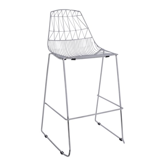 ΣΚΑΜΠΩ BAR ΜΕΤΑΛΛΙΚΟ FB5465.100 LUX ΧΡΩΜΙΟΥ 57x56,5x107 εκ.