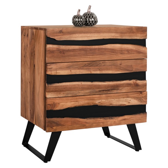 ΣΥΡΤΑΡΙΕΡΑ ΑΠΟ ΜΑΣΙΦ ΞΥΛΟ ΑΚΑΚΙΑΣ FB98361.11 80x38x86Y εκ.