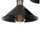 ΦΩΤΙΣΤΙΚΟ ΟΡΟΦΗΣ 2ΦΩΤΟ FB97531.11 ΜΑΥΡΟ ΜΕΤΑΛΛΟ-ΧΑΛΚΙΝΟ ΝΤΟΥΙ Φ21,5x135Υεκ.