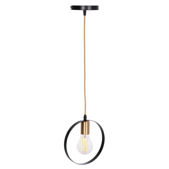 ΦΩΤΙΣΤΙΚΟ ΟΡΟΦΗΣ ΚΡΕΜΑΣΤΟ FB97425.11 ΜΑΥΡΟ-ΧΡΥΣΟ 20x4x125Υεκ.