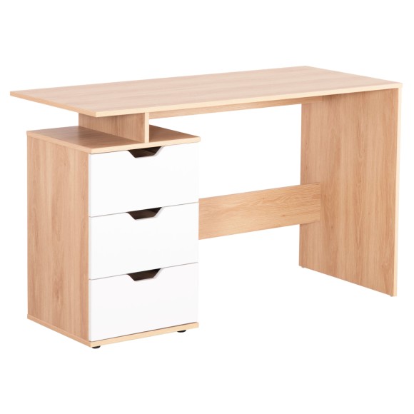 ΓΡΑΦΕΙΟ ΜΕ ΣΥΡΤΑΡΙΑ FB918291 ΜΕΛΑΜΙΝΗ ΣΕ ΛΕΥΚΟ-SONAMA 120x53x75Υεκ.