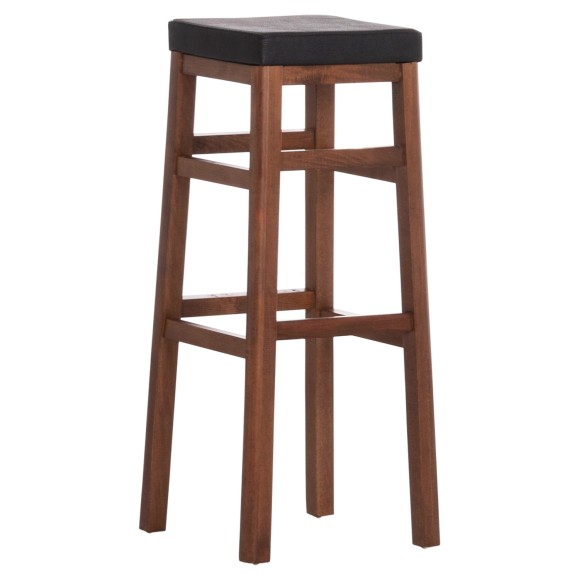 ΣΚΑΜΠΩ ΚΑΦΕΝΕΙΟΥ ΚΑΦΕ ΜΕ PU ΜΑΥΡΟ ΤΕΤΡΑΓΩΝΟ FB8069 30x34x82Υ εκ.