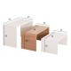 ΤΡΑΠΕΖΙ ΣΑΛΟΝΙΟΥ ΣΕΤ 3ΤΜΧ FB99444.11 ΜΕΛΑΜΙΝΗ SONAMA-ΛΕΥΚΟ 65x35x45Υεκ