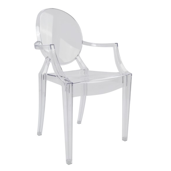 ΚΑΡEΚΛΑ ΑΚΡΥΛΙΚΗ ΔΙΑΦΑΝΗ ΜΕ ΜΠΡΑΤΣΑ FB90169 52,2x56,5x92 εκ. - 4τμχ