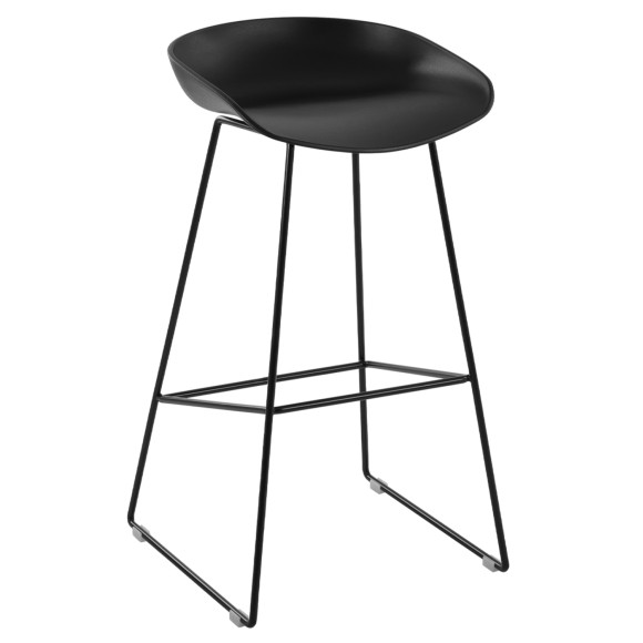 ΣΚΑΜΠΟ ΜΕΤΑΛΛΙΚΟ FB98450.02 ΜΕ ΚΑΘΙΣΜΑ PP ΜΑΥΡΟ 47x47x83 εκ. - 2τμχ