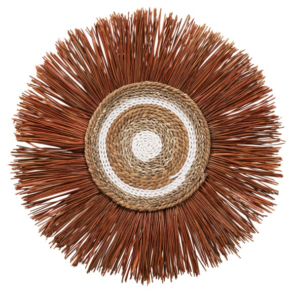 ΔΙΑΚΟΣΜΗΤΙΚΟ ΤΟΙΧΟΥ ΣΤΡΟΓΓΥΛΟ ΑΠΟ ΚΑΛΑΜΙΑ ΚΑΙ ΙΝΕΣ ΜΠΑΝΑΝΑΣ 55x3x55YΕΚεκ.FB97792