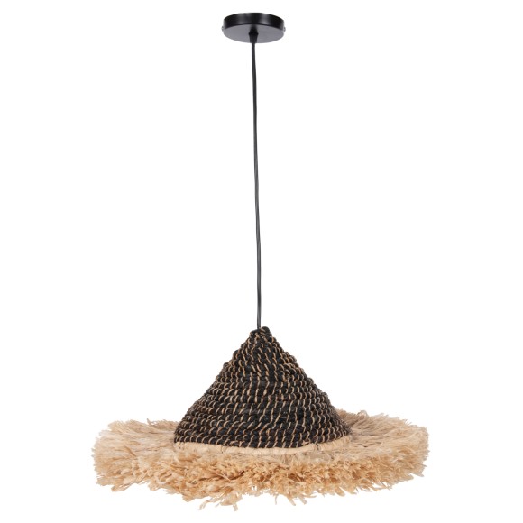 ΦΩΤΙΣΤΙΚΟ ΟΡΟΦΗΣ ΑΠΟ ΙΝΕΣ ΣΙΖΑΛ ΚΑΙ ΑΜΠΑΚΑ ΣΕ ΦΥΣΙΚΟ-ΜΑΥΡΟ 50x50x60Yεκ.FB97788