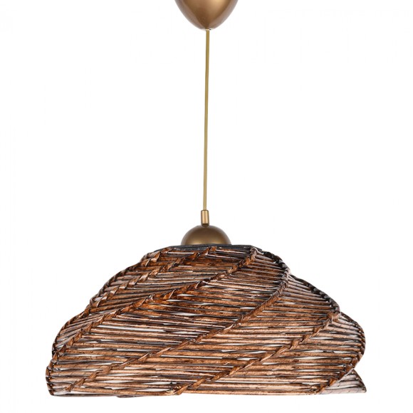 ΦΩΤΙΣΤΙΚΟ ΟΡΟΦΗΣ ΕΣΩΤΕΡΙΚΟΥ ΧΩΡΟΥ ΚΡΕΜΑΣΤΟ FB97365.02 ΑΠΟ ΞΥΛΟ ΚΑΙ BAMBOO ΚΑΡΥΔΙ 36x36x65Υ εκ.