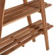ΒΙΒΛΙΟΘΗΚΗ FB97895 TEAK ΞΥΛΟ ΣΕ ΦΥΣΙΚΟ ΧΡΩΜΑ 120x33x180Y εκ.