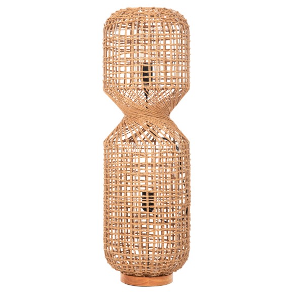 ΦΩΤΙΣΤΙΚΟ ΔΑΠΕΔΟΥ FB94359 ΜΕΤΑΛΛΟ-PAPER ROPE ΣΕ ΚΑΦΕ-2 ΛΑΜΠΕΣ Φ25x78,5Υεκ.