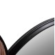 ΚΑΘΡΕΠΤΗΣ ΤΟΙΧΟΥ ΣΤΡΟΓΓΥΛΟΣ FB94217 MDF-BLACK METAL 123x5x63Υεκ.