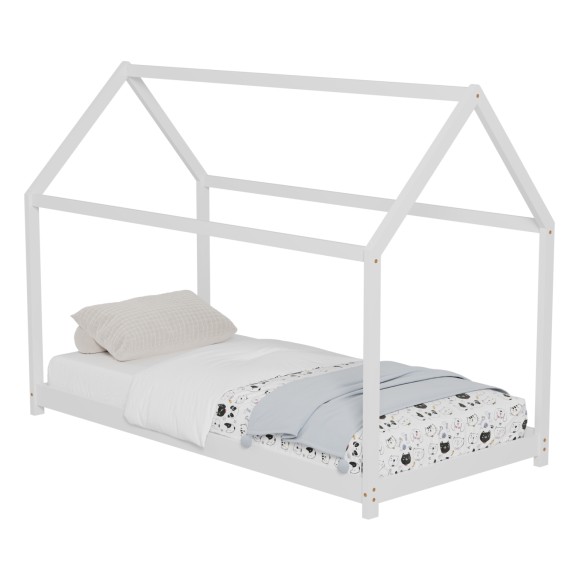 ΚΡΕΒΑΤΙ ΠΑΙΔΙΚΟ FB9677.03 τ.MONTESSORI ΞΥΛΟ ΠΕΥΚΟ ΛΕΥΚΟ- 190x90εκ