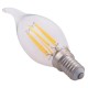 ΛΑΜΠΤΗΡΑΣ FB94047.01 ΣΤΥΛ ΦΛΟΓΑ LED FILAMENT 6W E14 3000K ΔΙΑΦΑΝΟ DIMMABLE